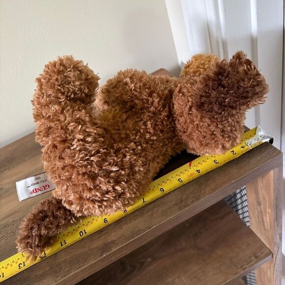 Gund Snoogy Furry Brown Dog Stuffed Animal Plush Toy w/ Floppy Ears 10" Good Use - Picture 11 of 11